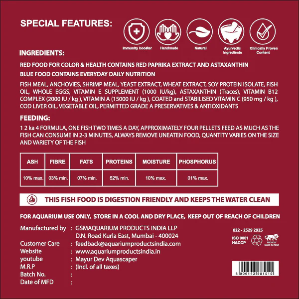 Life AAYU Red Fish Food Medium