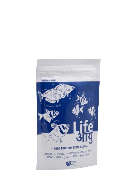 Life AAyu Neutral Fish Food for Medium Freshwater Fish (Pack of 2)