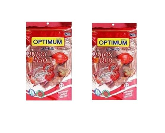 Optimum Cichlid Quick Red Pellet Fish Food 100 g Pack of 2