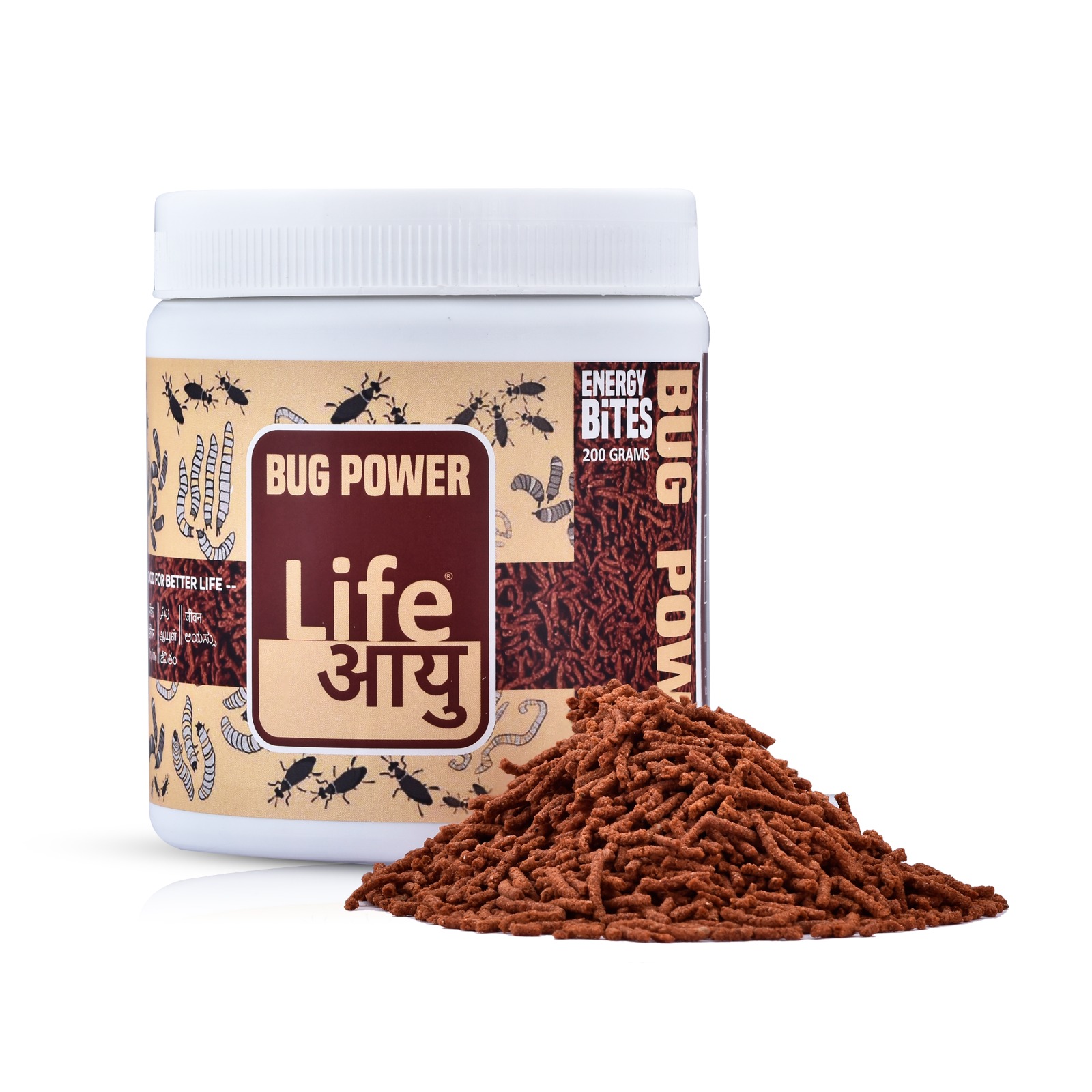 Life Aayu Bug Power Fish Food 200 gm